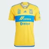 2023 2024 Tigres Mens Home Soccer Jersey Yellow Blue Band