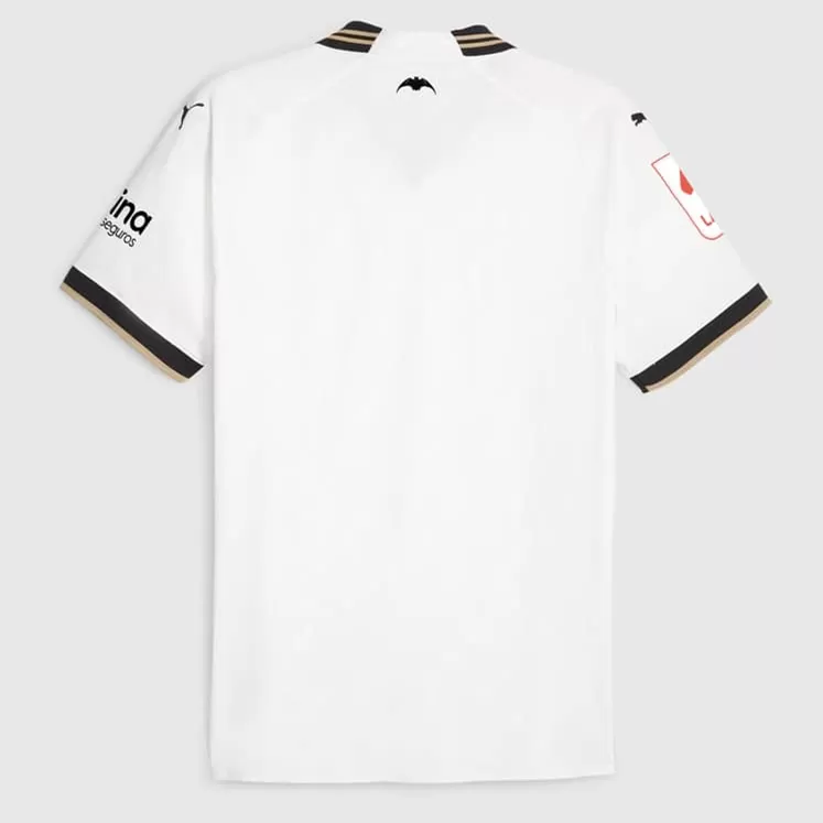 2023 2024 Valencia CF Mens Home Soccer Jersey White Black
