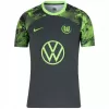 2023 2024 VfL Wolfsburg Mens Away Soccer Jersey Grey Marbled