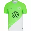 2023 2024 VfL Wolfsburg Mens Home Soccer Jersey Bright Green