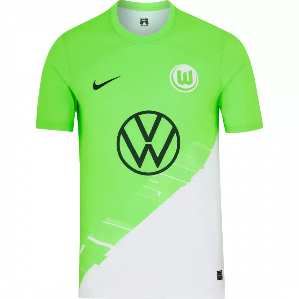 2023 2024 VfL Wolfsburg Mens Home Soccer Jersey Bright Green 2023 2024 VfL Wolfsburg Mens Home Soccer Jersey Bright Green