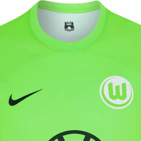 2023 2024 VfL Wolfsburg Mens Home Soccer Jersey Bright Green 2023 2024 VfL Wolfsburg Mens Home Soccer Jersey Bright Green