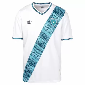 2023 Guatemala Mens Home Soccer Jersey White Blue