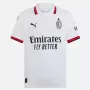 2024 2025 AC Milan Mens Away Soccer Jersey White Red Black