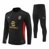 2024 2025 AC Milan Mens Black Training Technical Soccer Tracksuit Kit 2024 2025 AC Milan Mens Black Training Technical Soccer Tracksuit Kit