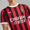 2024 2025 AC Milan Mens Home Authentic Soccer Jersey Genome Stripes Player Version