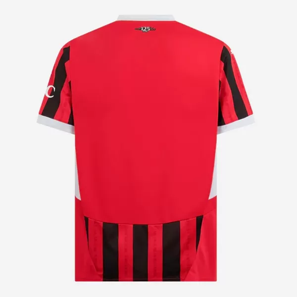 2024 2025 AC Milan Mens Home Soccer Jersey Red Black Genome Stripes 2024 2025 AC Milan Mens Home Soccer Jersey Red Black Genome Stripes