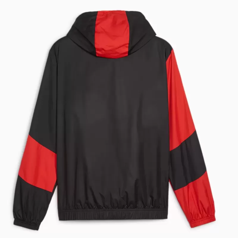 2024 2025 AC Milan Mens Pre Match Training Soccer Jacket Ripstop 2024 2025 AC Milan Mens Pre Match Training Soccer Jacket Ripstop
