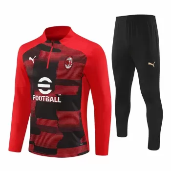2024 2025 AC Milan Mens Red Training Technical Soccer Tracksuit Kit
