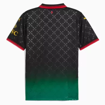 2024 2025 AC Milan Mens Special Edition Soccer Jersey 1963 Tribute Black Green
