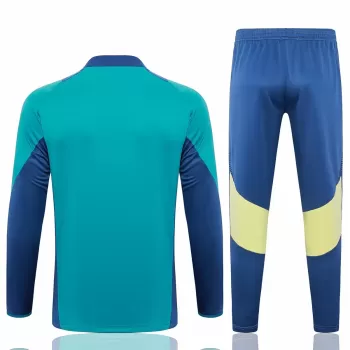 2024 2025 AFC Ajax Mens Green Blue Training Technical Soccer Tracksuit Kit