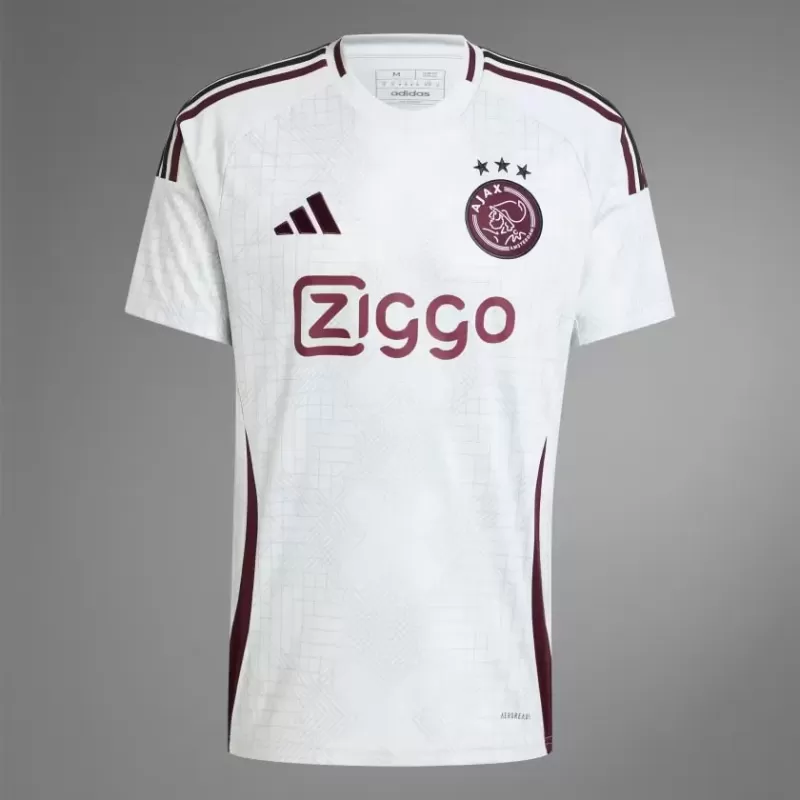 2024 2025 Ajax Mens Third Soccer Jersey Art Deco Grey 2024 2025 Ajax Mens Third Soccer Jersey Art Deco Grey