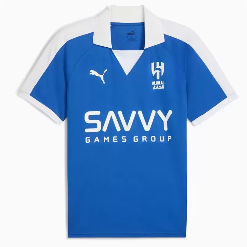 2024 2025 Al Hilal Saudi FC Mens Anniversary Soccer Jersey Heritage Blue 2024 2025 Al Hilal Saudi FC Mens Anniversary Soccer Jersey Heritage Blue