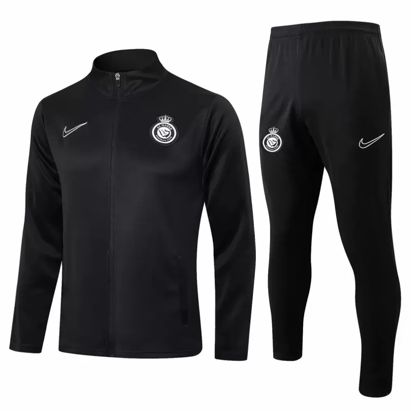 2024 2025 Al Nassr FC Mens Black Training Presentation Soccer Tracksuit