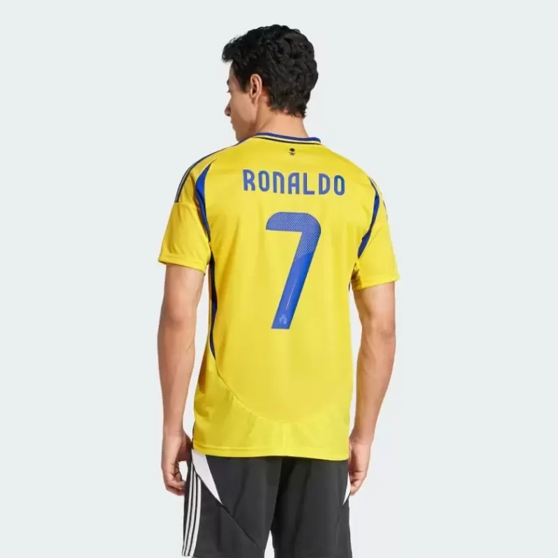 2024 2025 Al Nassr FC Mens Home Authentic Soccer Jersey Yellow Blue 2024 2025 Al Nassr FC Mens Home Authentic Soccer Jersey Yellow Blue