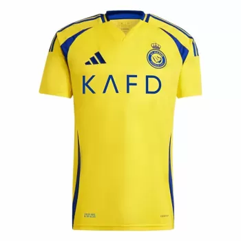 2024 2025 Al Nassr FC Mens Home Soccer Jersey Yellow Blue