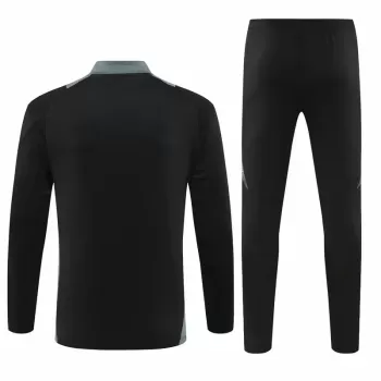 2024 2025 Algeria Mens Black Training Technical Soccer Tracksuit Kit