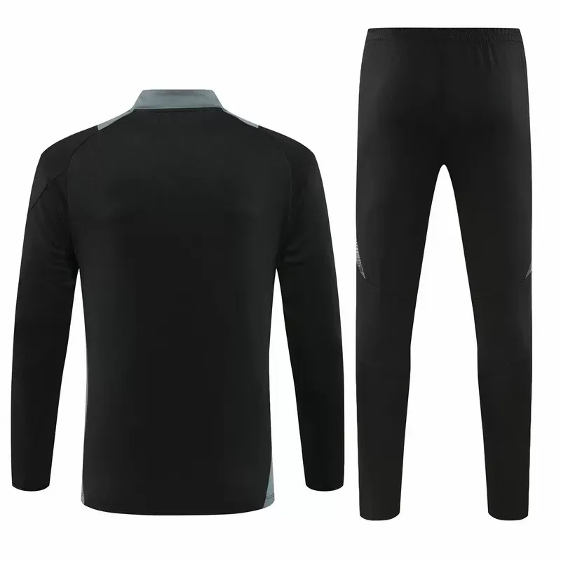 2024 2025 Algeria Mens Black Training Technical Soccer Tracksuit Kit 2024 2025 Algeria Mens Black Training Technical Soccer Tracksuit Kit