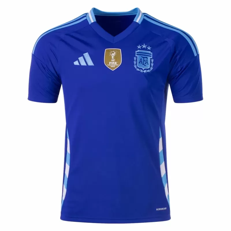 2024 2025 Argentina Mens Away Soccer Jersey Royal Blue