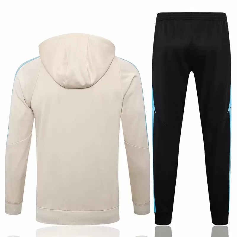 2024 2025 Argentina Mens Beige Training Hooded Technical Tracksuit Kit 2024 2025 Argentina Mens Beige Training Hooded Technical Tracksuit Kit