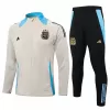 2024 2025 Argentina Mens Beige Training Presentation Soccer Tracksuit Kit