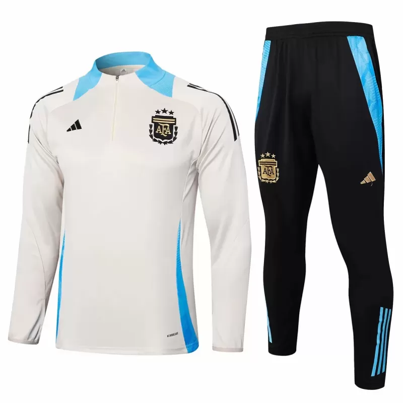2024 2025 Argentina Mens Beige Training Technical Soccer Tracksuit Kit 2024 2025 Argentina Mens Beige Training Technical Soccer Tracksuit Kit