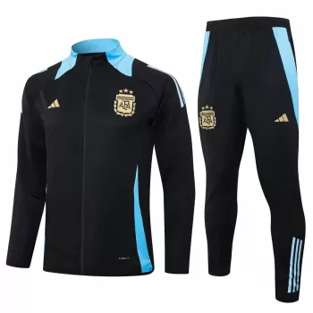 2024 2025 Argentina Mens Black Training Presentation Soccer Tracksuit Kit