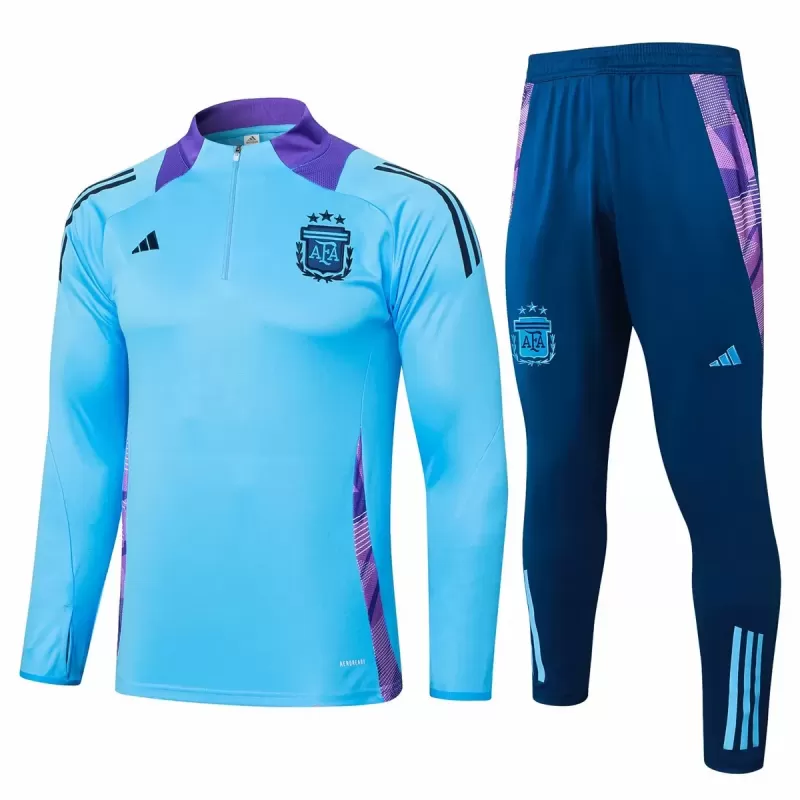 2024 2025 Argentina Mens Blue Training Technical Soccer Tracksuit Kit