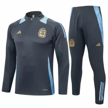 2024 2025 Argentina Mens Gray Training Technical Soccer Tracksuit Kit