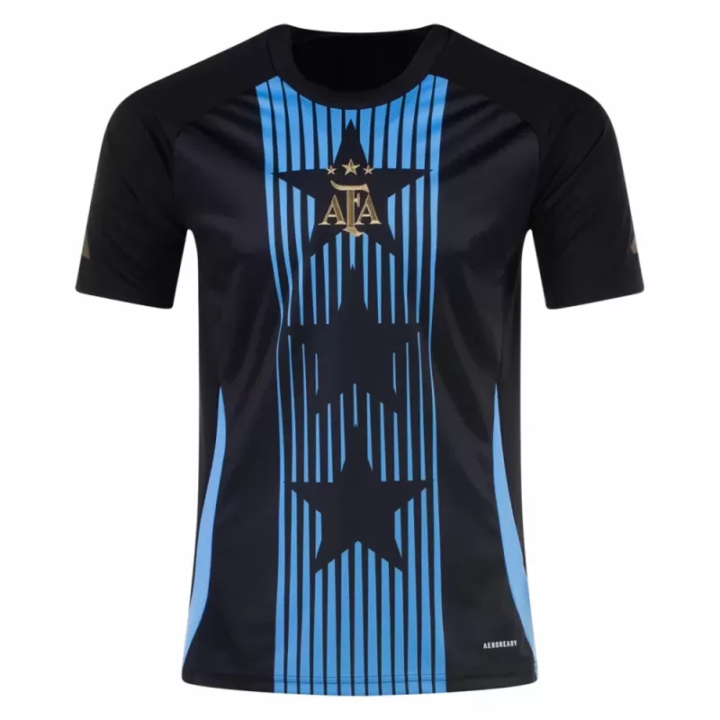 2024 2025 Argentina Mens Pre Match Training Soccer Jersey Black Blue Burst 2024 2025 Argentina Mens Pre Match Training Soccer Jersey Black Blue Burst