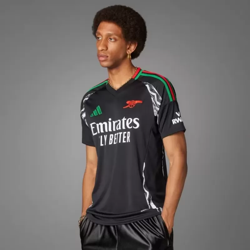 2024 2025 Arsenal FC Mens Away Authentic Soccer Jersey Labrum Edition Black 2024 2025 Arsenal FC Mens Away Authentic Soccer Jersey Labrum Edition Black