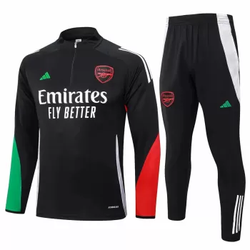 2024 2025 Arsenal FC Mens Black Training Technical Soccer Tracksuit Kit