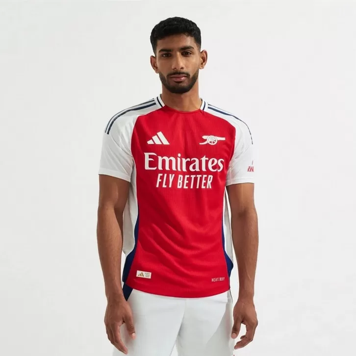 2024 2025 Arsenal FC Mens Home Authentic Soccer Jersey Player Version Cannon 2024 2025 Arsenal FC Mens Home Authentic Soccer Jersey Player Version Cannon