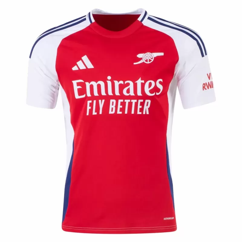 2024 2025 Arsenal FC Mens Home Soccer Jersey Red White Cannon 2024 2025 Arsenal FC Mens Home Soccer Jersey Red White Cannon