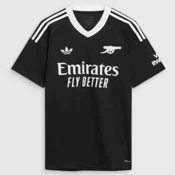 2024 2025 Arsenal FC Mens Third Goalkeeper Soccer Jersey Black Cannon