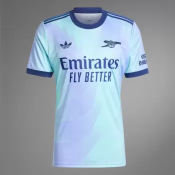 2024 2025 Arsenal FC Mens Third Soccer Jersey Lilac Aqua