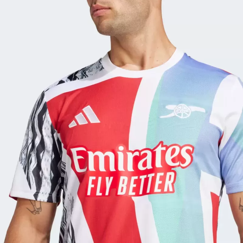 2024 2025 Arsenal Mens Pre Match Soccer Jersey Better Scarlet 2024 2025 Arsenal Mens Pre Match Soccer Jersey Better Scarlet