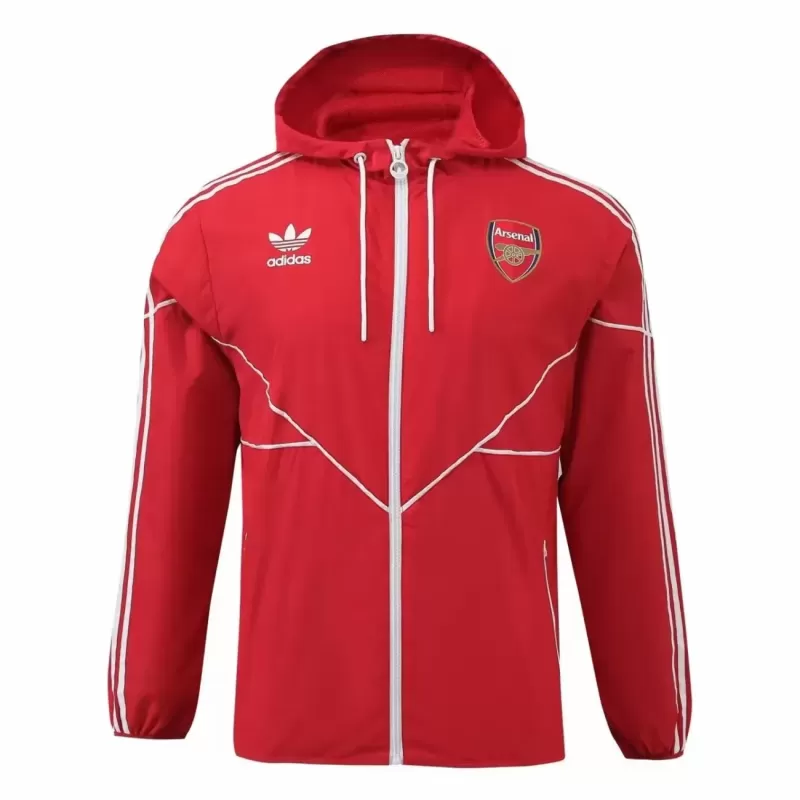 2024 2025 Arsenal Mens Red Waterproof Windbreaker Soccer Jacket 2024 2025 Arsenal Mens Red Waterproof Windbreaker Soccer Jacket