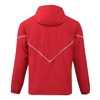 2024 2025 Arsenal Mens Red Waterproof Windbreaker Soccer Jacket