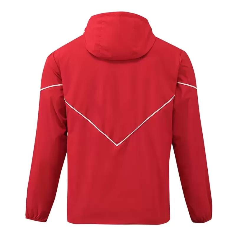 2024 2025 Arsenal Mens Red Waterproof Windbreaker Soccer Jacket 2024 2025 Arsenal Mens Red Waterproof Windbreaker Soccer Jacket