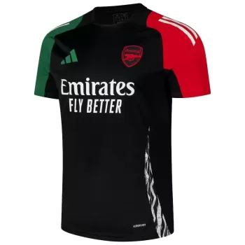 2024 2025 Arsenal Mens Tiro 24 Training Soccer Jersey Black
