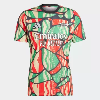 2024 2025 Arsenal Mens Warm Up Soccer Jersey West African Design