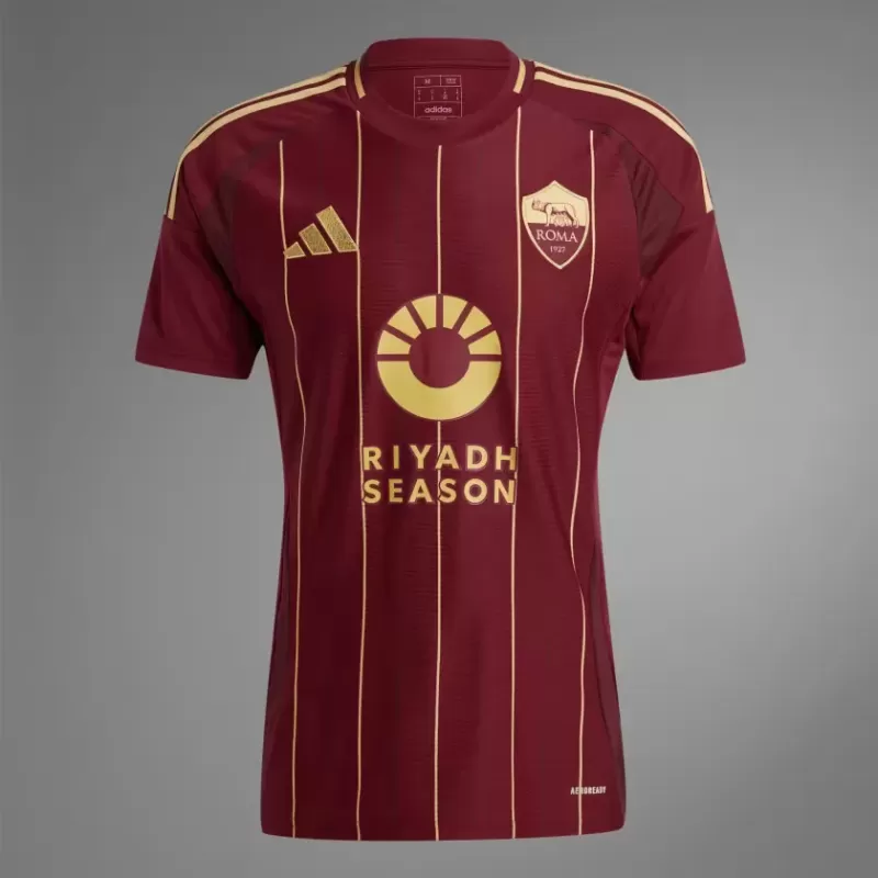 2024 2025 AS Roma Mens Home Soccer Jersey Campo Testaccio Red