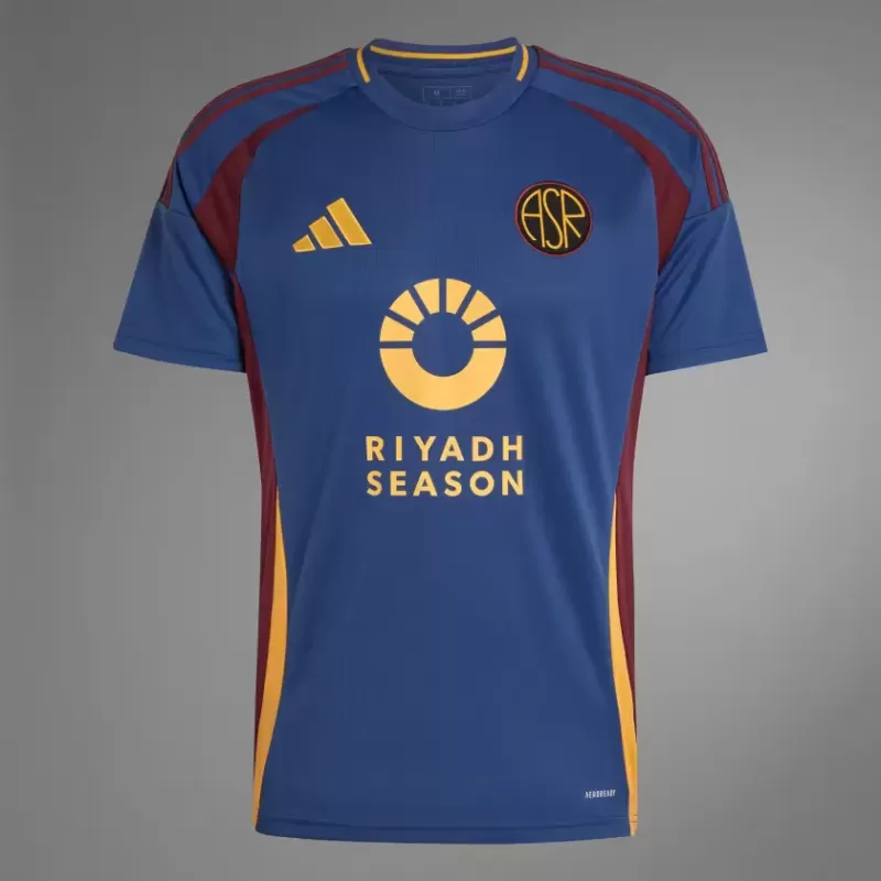 2024 2025 AS Roma Mens Third Soccer Jersey Tech Indigo 1930s Badge 2024 2025 AS Roma Mens Third Soccer Jersey Tech Indigo 1930s Badge