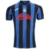 2024 2025 Atalanta Mens Home Soccer Jersey Blue Black Stripes