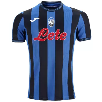 2024 2025 Atalanta Mens Home Soccer Jersey Blue Black Stripes