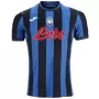 2024 2025 Atalanta Mens Home Soccer Jersey Blue Black Stripes