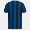 2024 2025 Atalanta Mens Home Soccer Jersey Blue Black Stripes