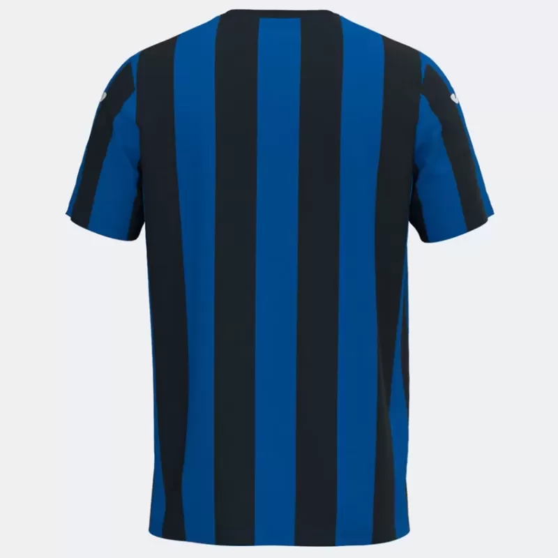 2024 2025 Atalanta Mens Home Soccer Jersey Blue Black Stripes