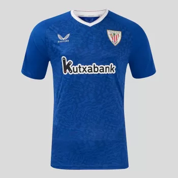 2024 2025 Athletic Club Mens Away Soccer Jersey Blue Pattern